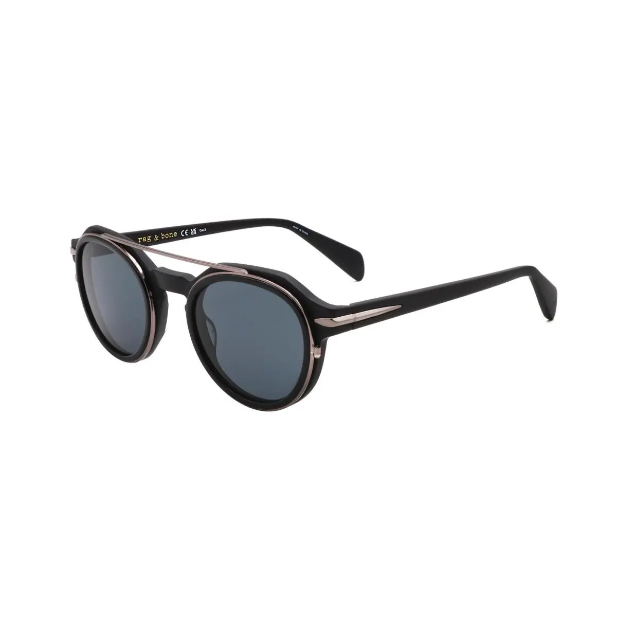 Rag Bone Men`s 51 mm Black Sunglasses RNB6006-S-807-51