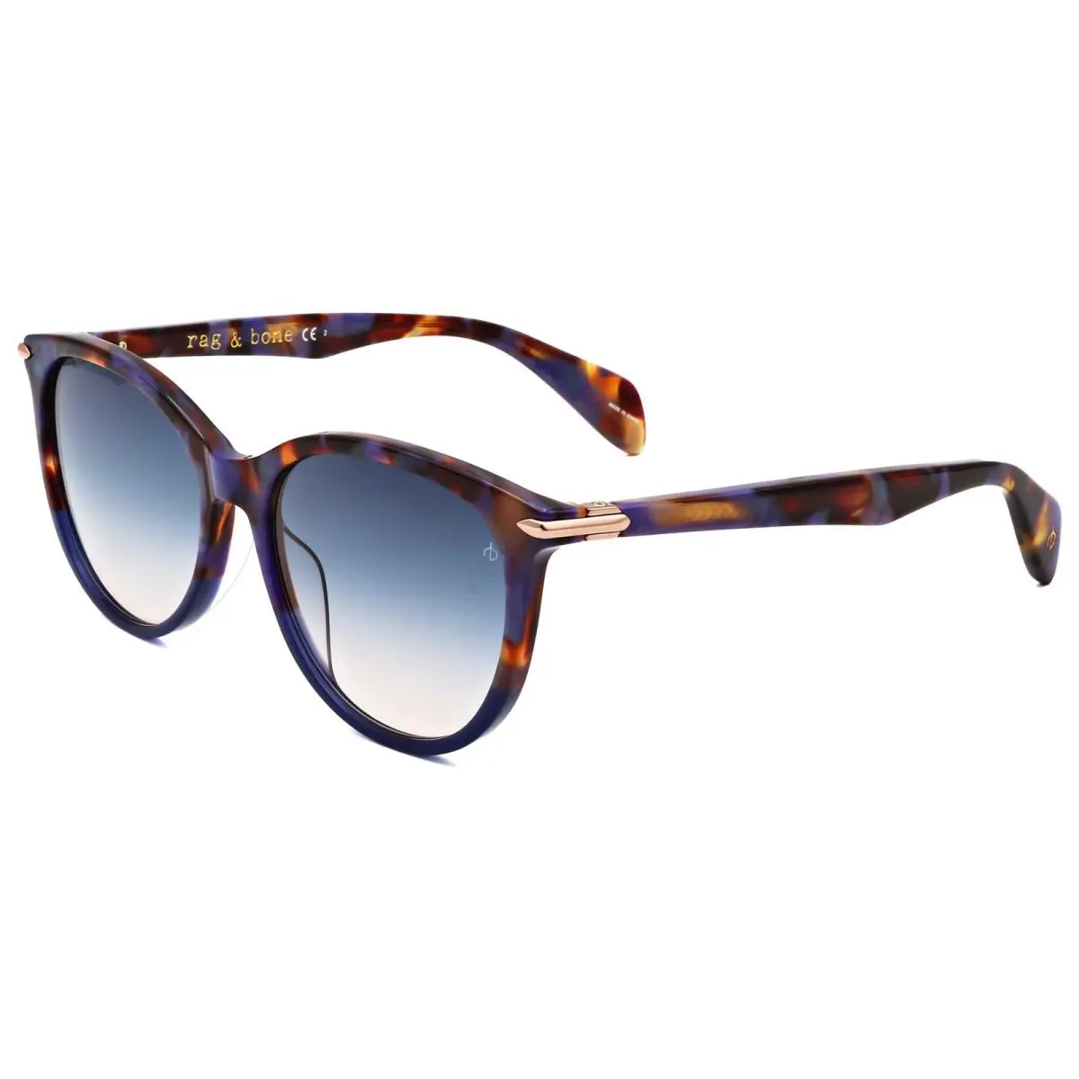 Rag Bone Women`s 54 mm Blue Havana Sunglasses RNB1020-S-JBW-54