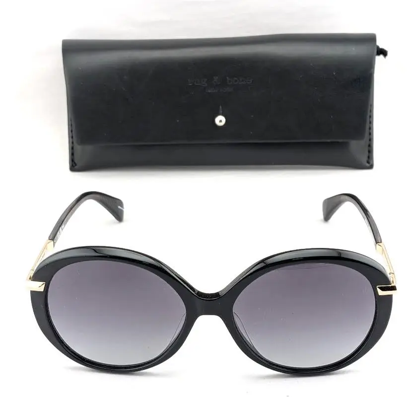 Rag Bone Women`s 56 mm Black Sunglasses RNB1075-S-807-56