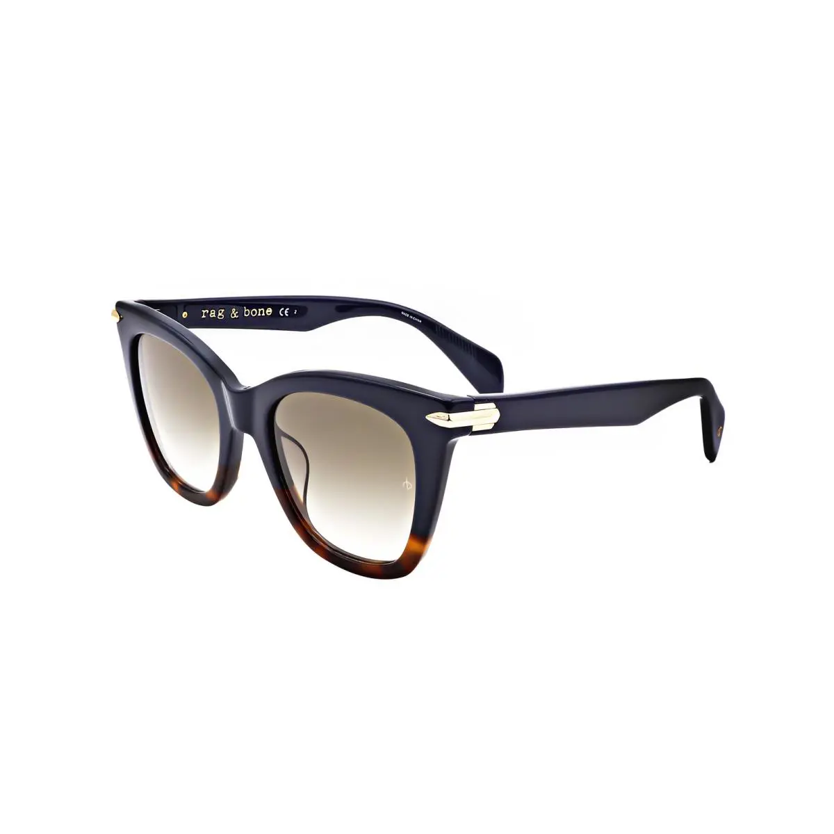 Rag Bone Women`s 52mm Blue Havana Sunglasses RNB1029-G-S-JBW-52