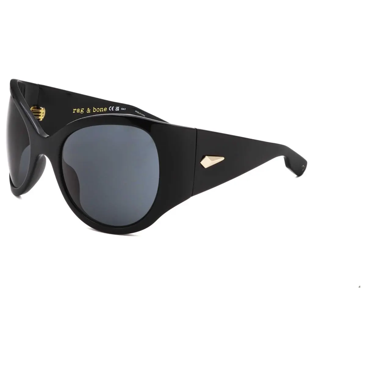 Rag Bone Women`s 56 mm Black Sunglasses RNB6004-S-807-56