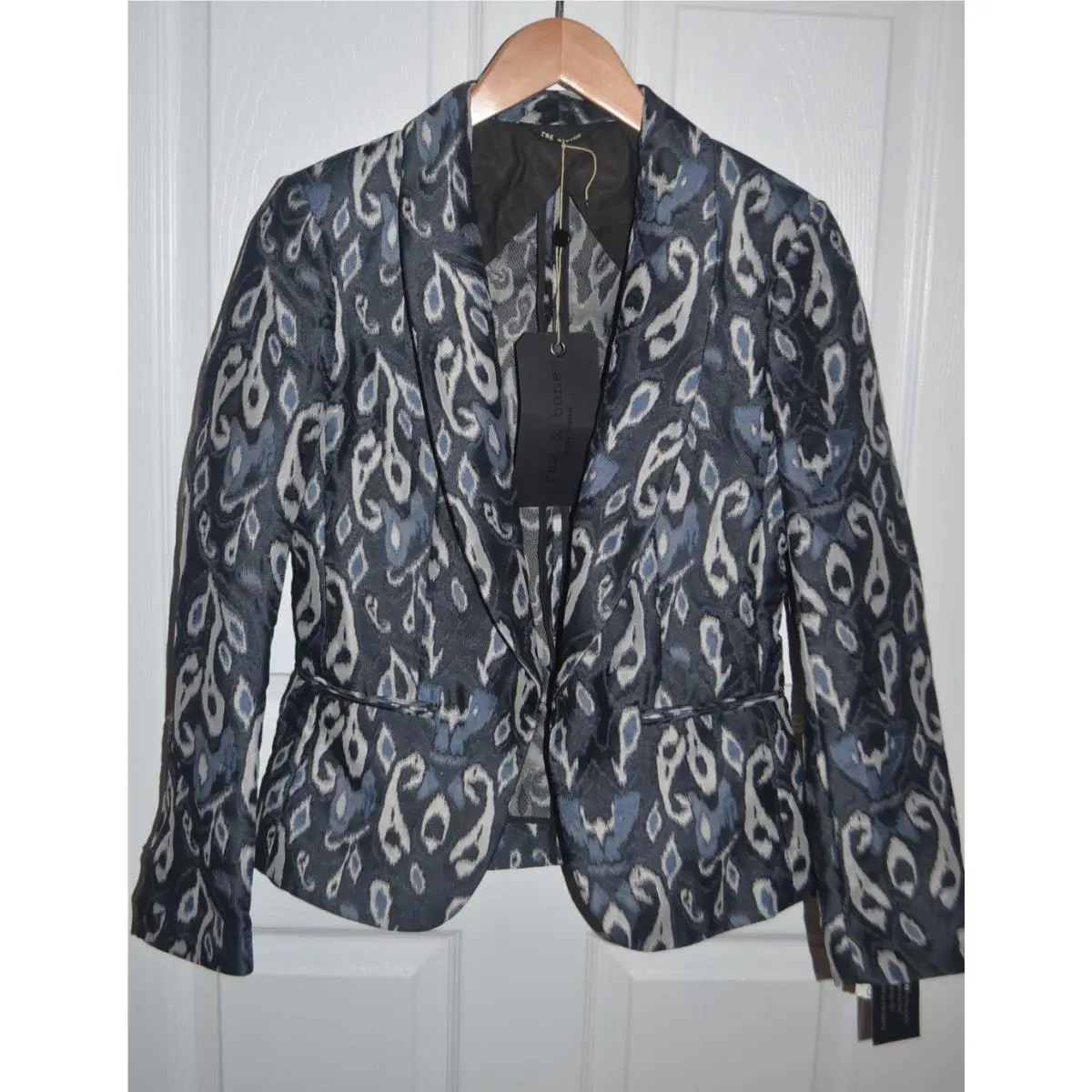 Rag and Bone Tuxedo Blazer Sliver Size 2 Made in Usa