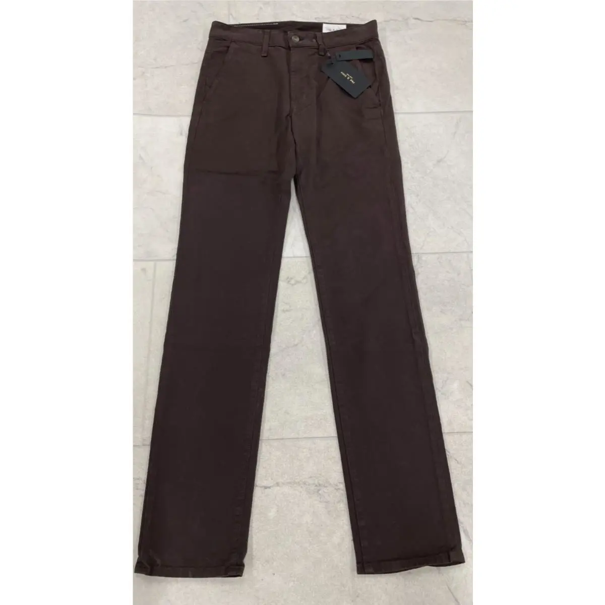 Rag Bone Men`s Fit 2 Chino Pants In Dark Brown Size: 29