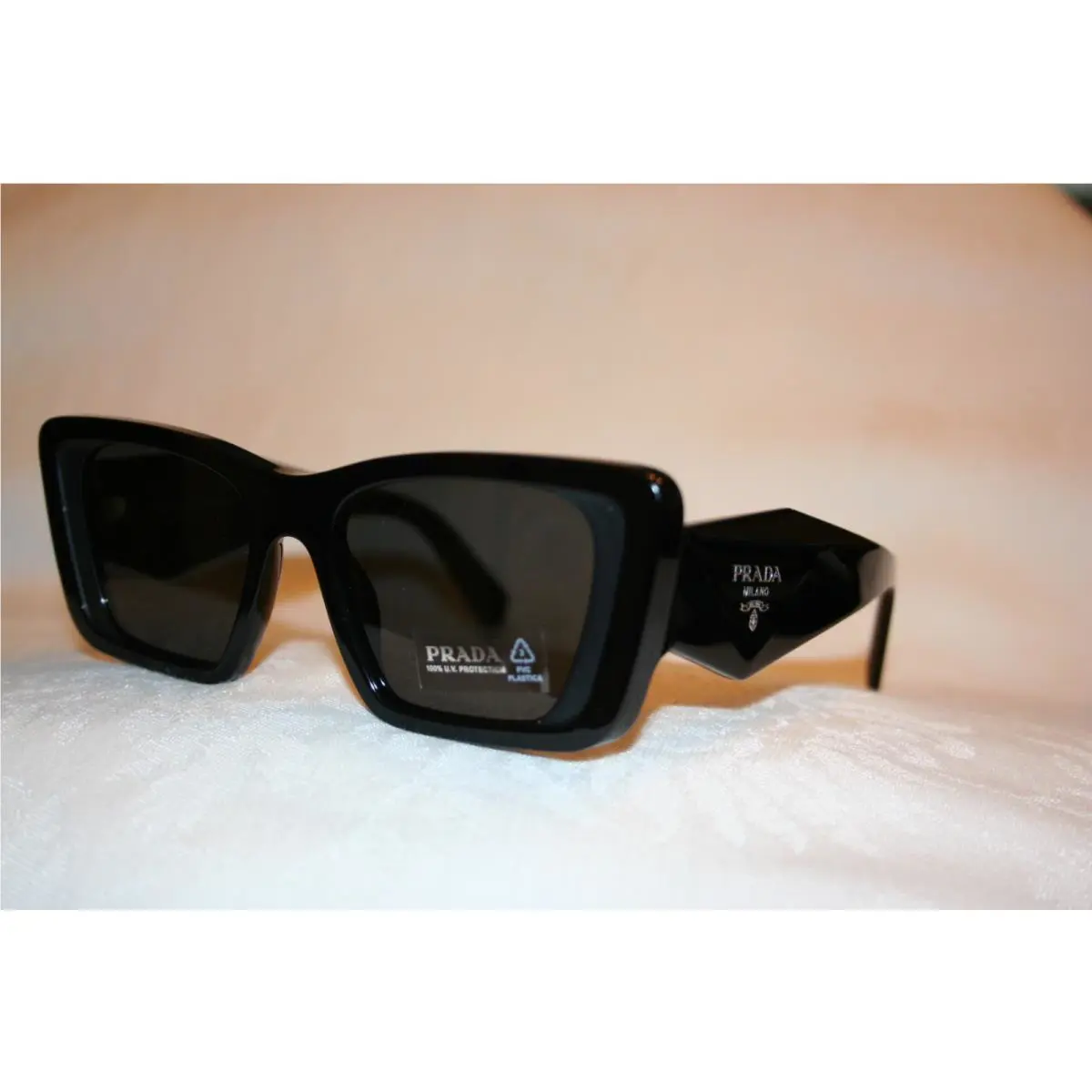Prada Sunglasses PR 08Y Black/ Dark Grey Lens 1AB-5S0 51-18-145