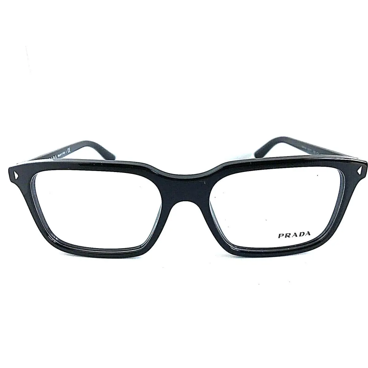 Prada VPR0R4 Black Rx-able 54mm Rectangular Men`s Eyeglasses Frame