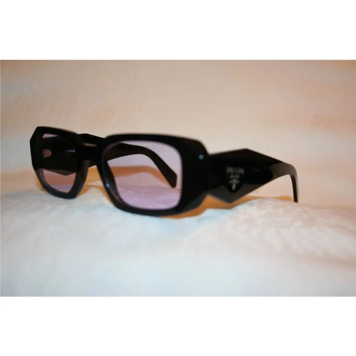 Prada Sunglasses PR 17W Black/ Violet Lens 16K/40J 49-20-145