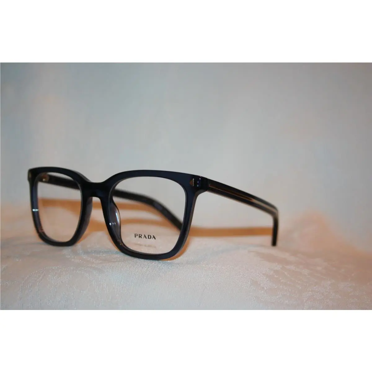 Prada Eyeglasses PR B11V Blue Crystal 08Q-101 52-19-145