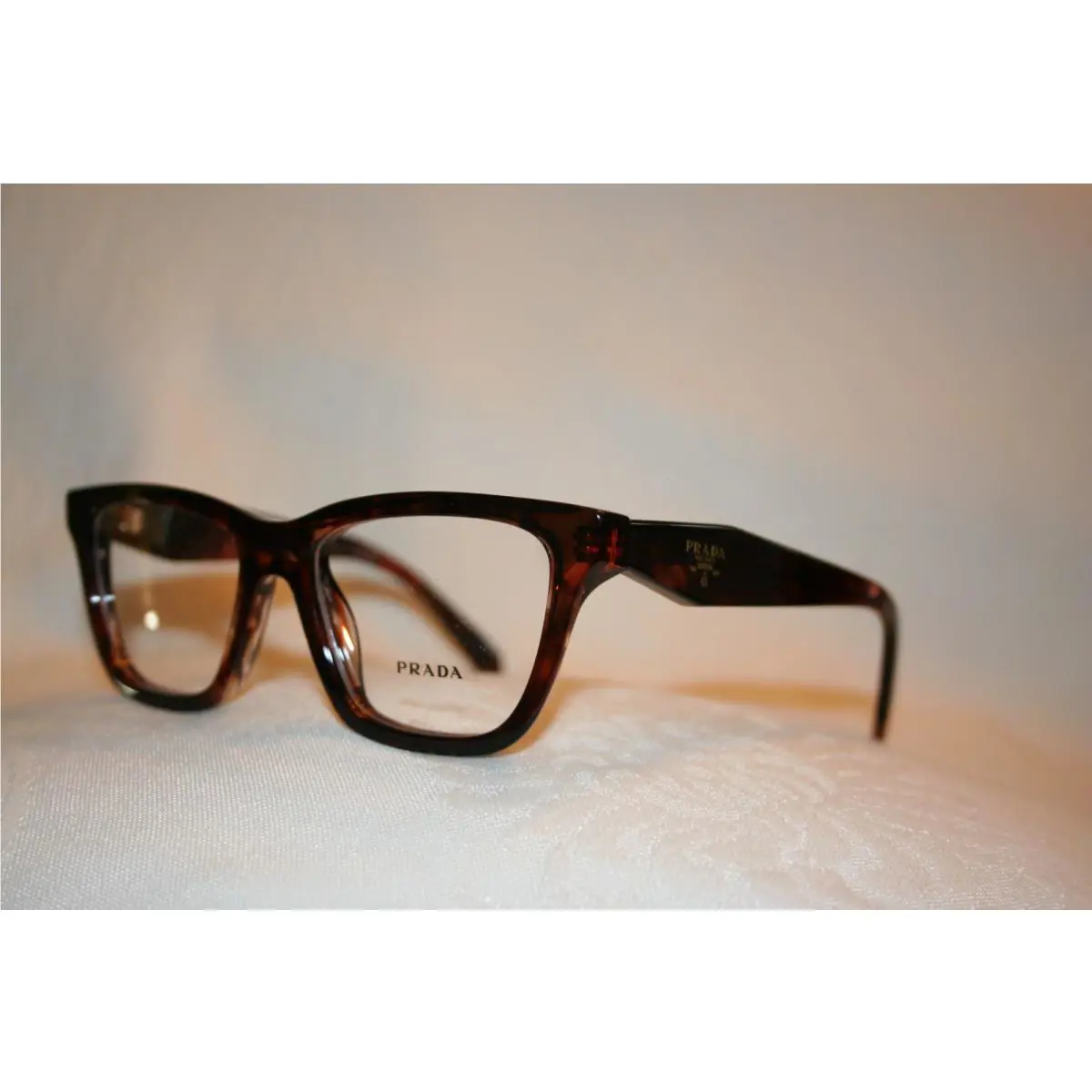 Prada Eyeglasses PR C10V Caramel Tortoise 14P-101 52-17-145