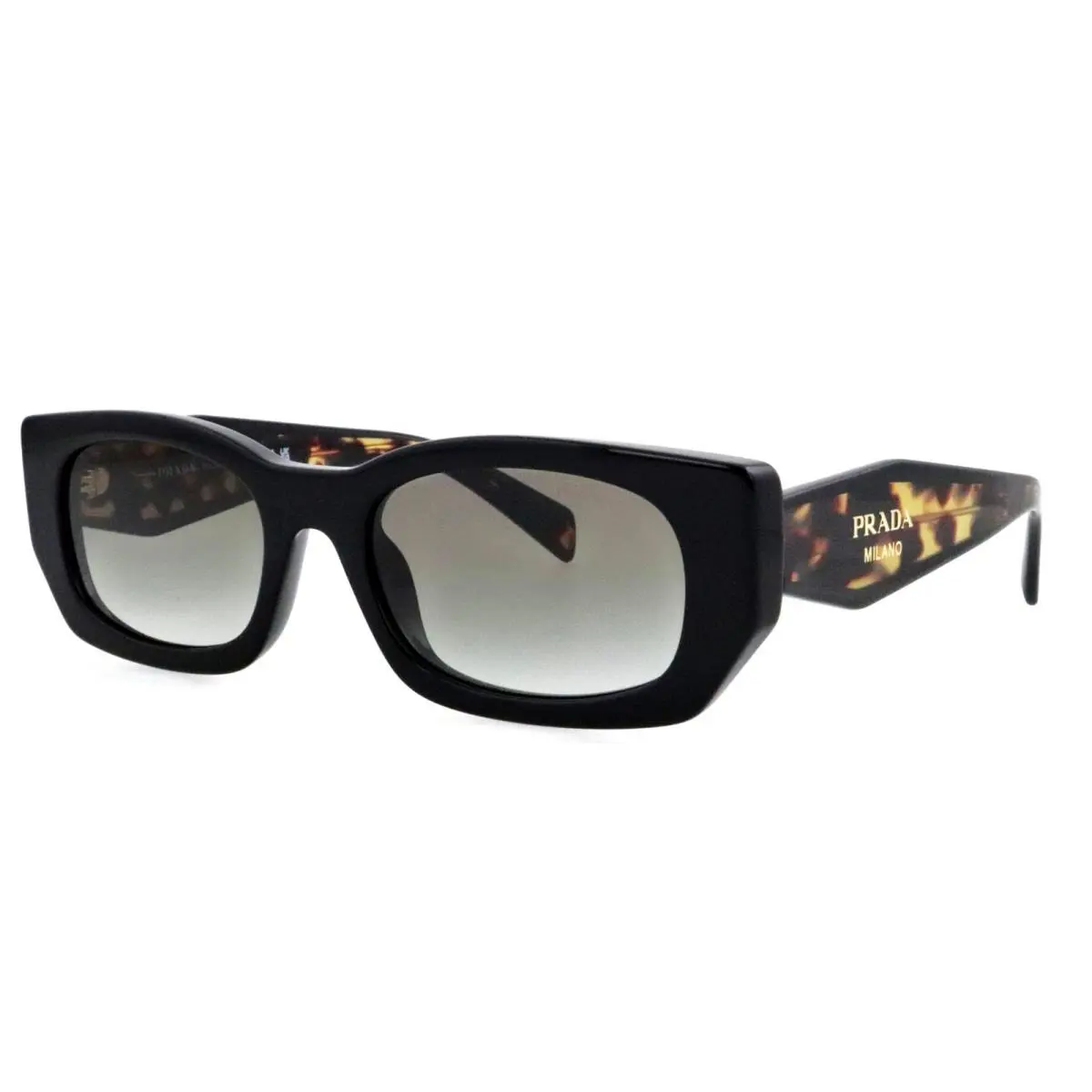 Prada SPRB05 389-0A7 53mm Black Havana Sunglasses Italy Unisex