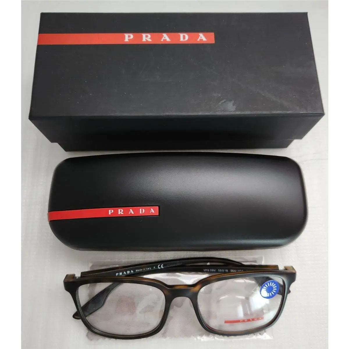 Prada Sport Eyeglasses VPS05M 55 18-145 564-1O1 Matte Havana - Made in Italy