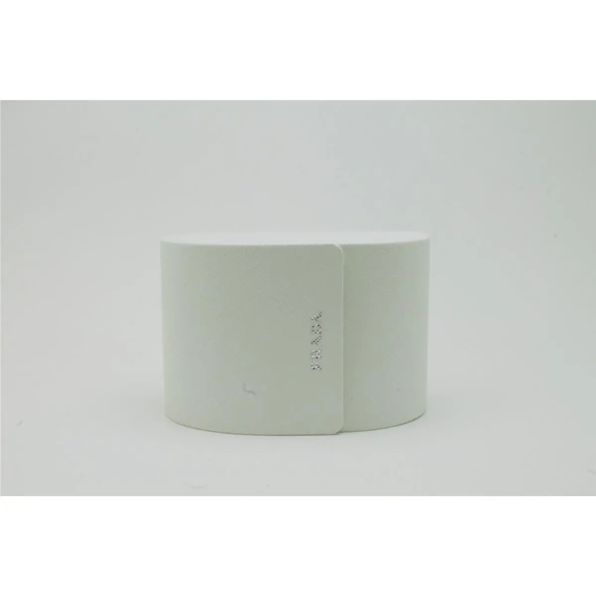 Prada Folding Sunglasses Case White Saffiano Leather Small Magnetic
