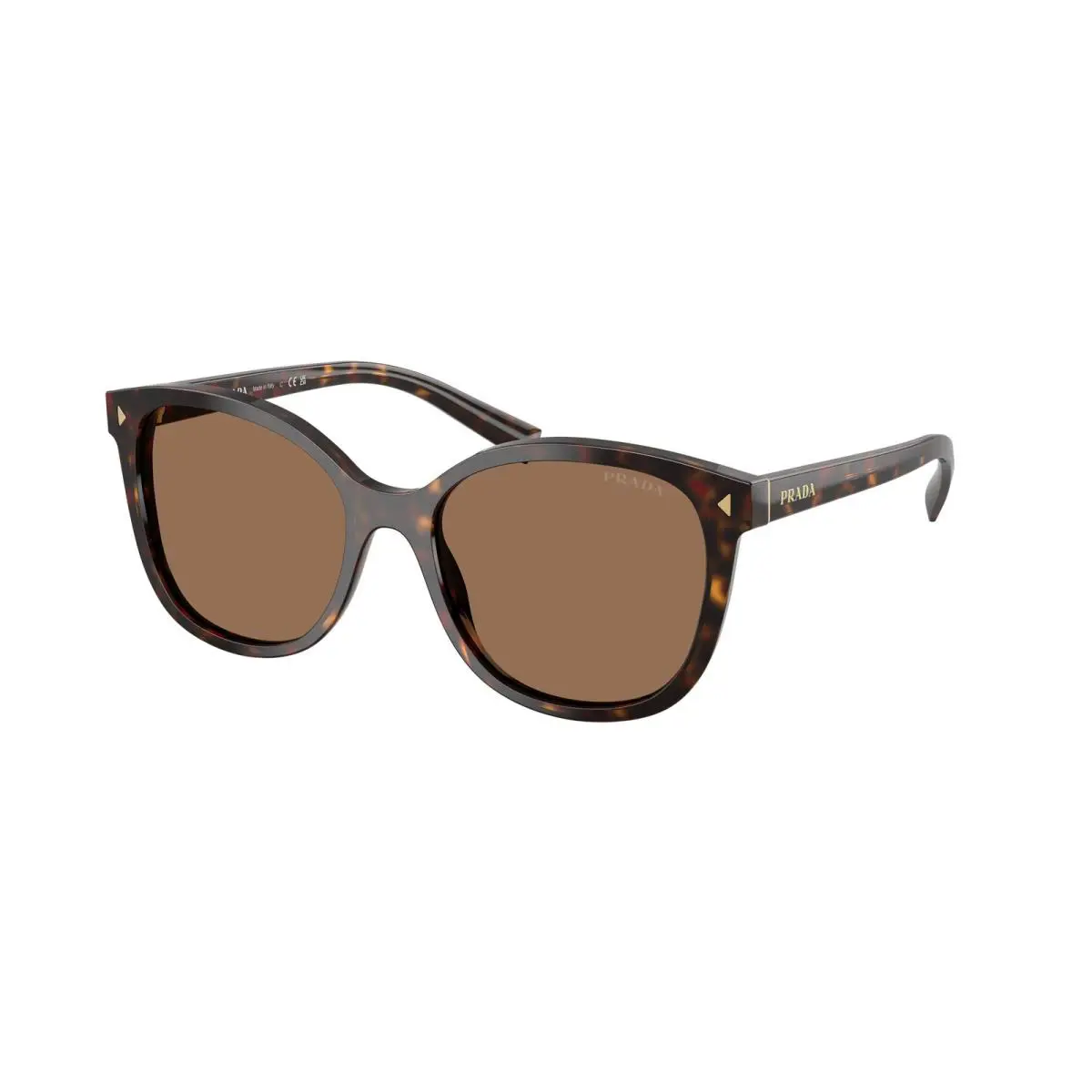 Prada PR 22ZS 17N06B Tartaruga Radica Dark Brown 53 mm Women`s Sunglasses