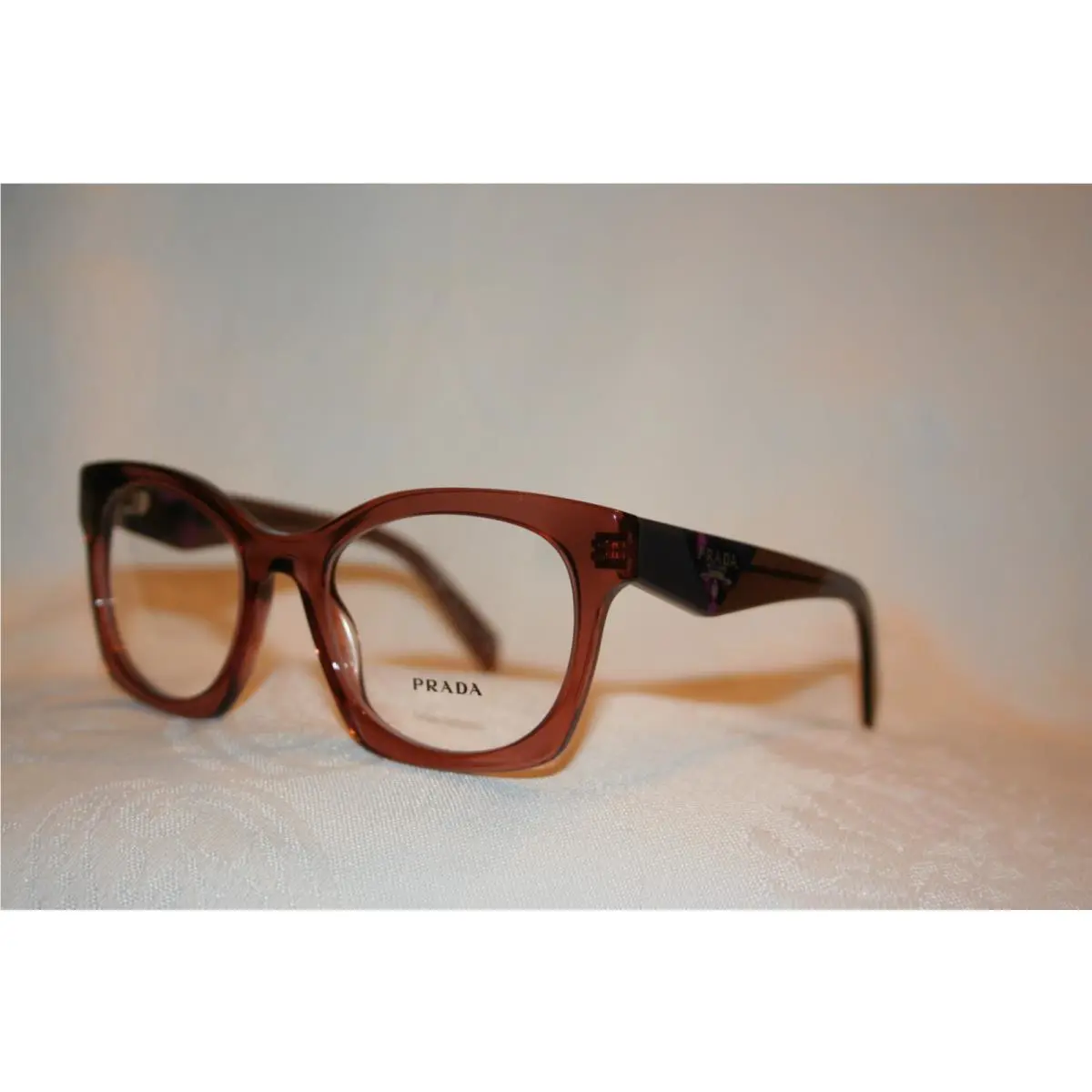 Prada Eyeglasses PR A05V Transparent Brown 170-101 52-20-140
