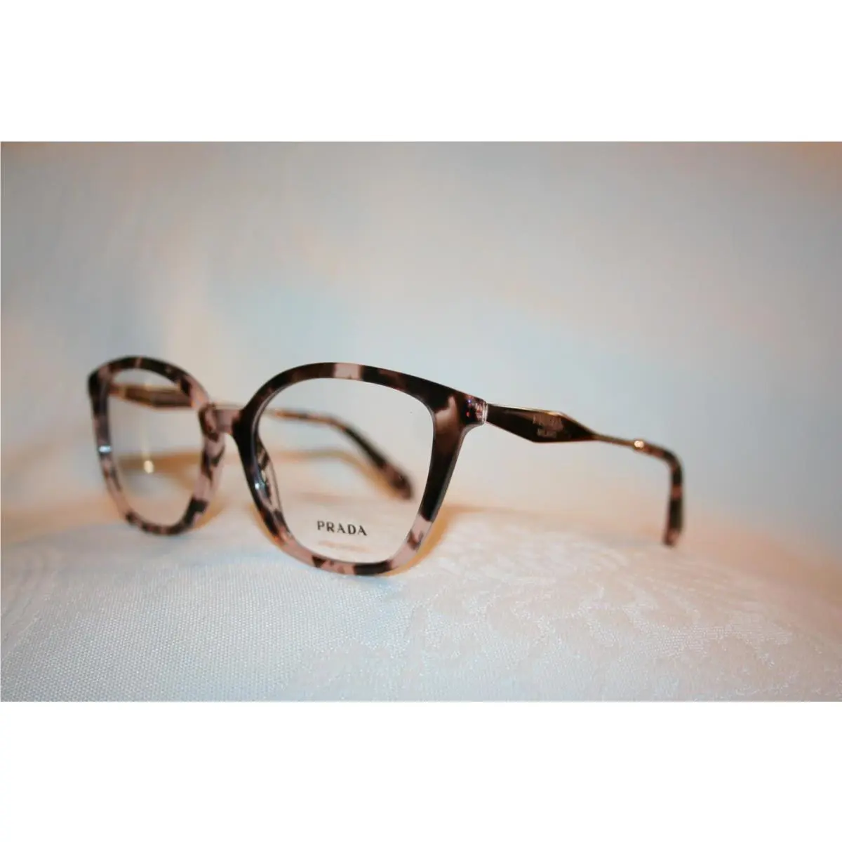 Prada Eyeglasses PR 02ZV Pink Tortoise R0J-101 54-17-140