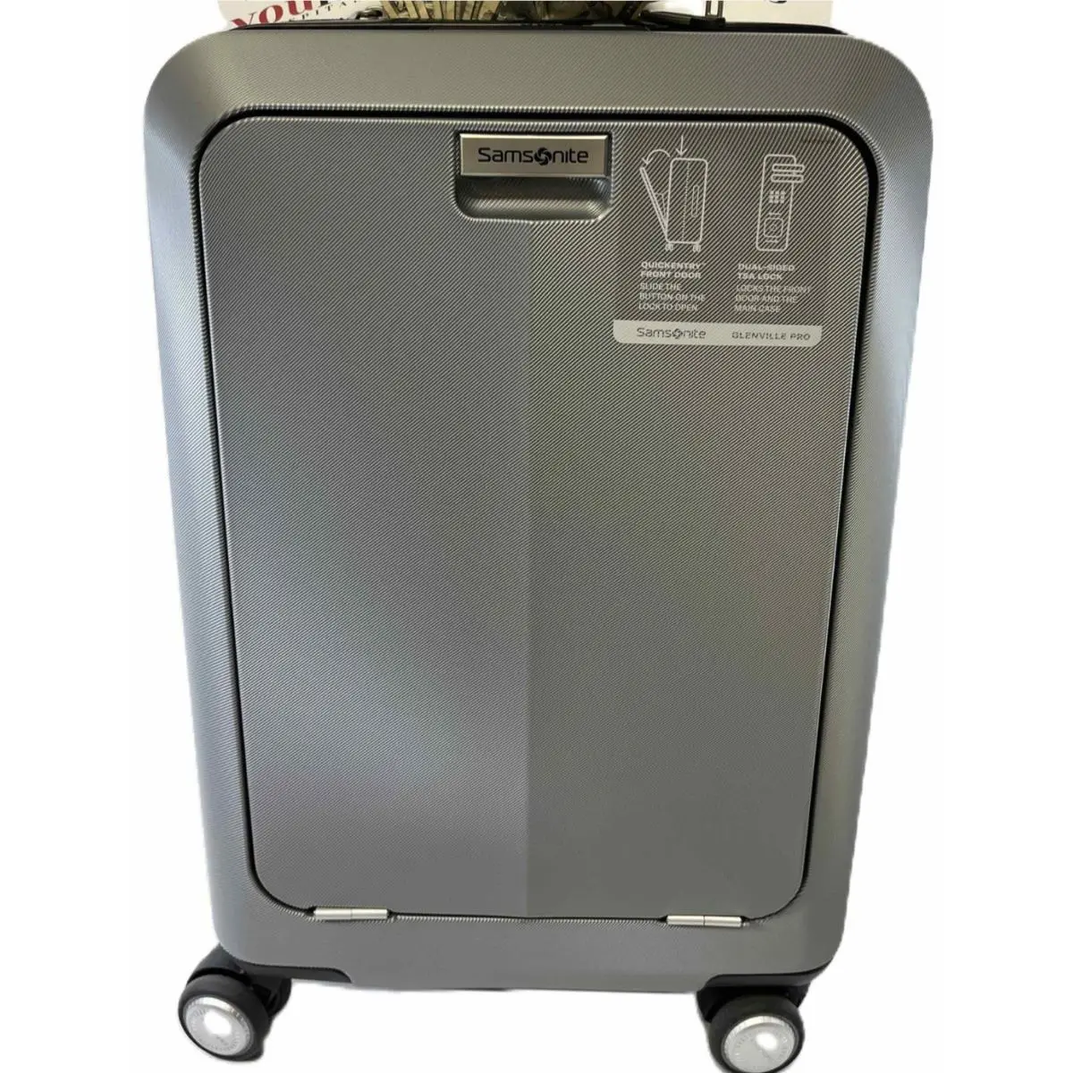 Glenville Pro Front Pocket Expandable Spinner Carry On Tsa by Samsonite