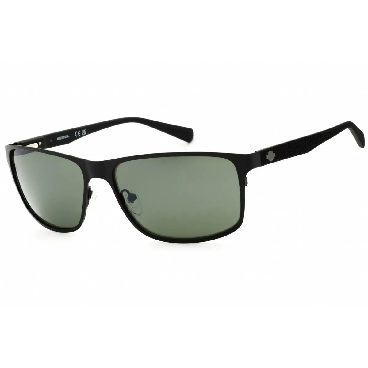 Harley Davidson HD0914X 02Q Matte Black/green Mirror 60-16-140 Sunglasses