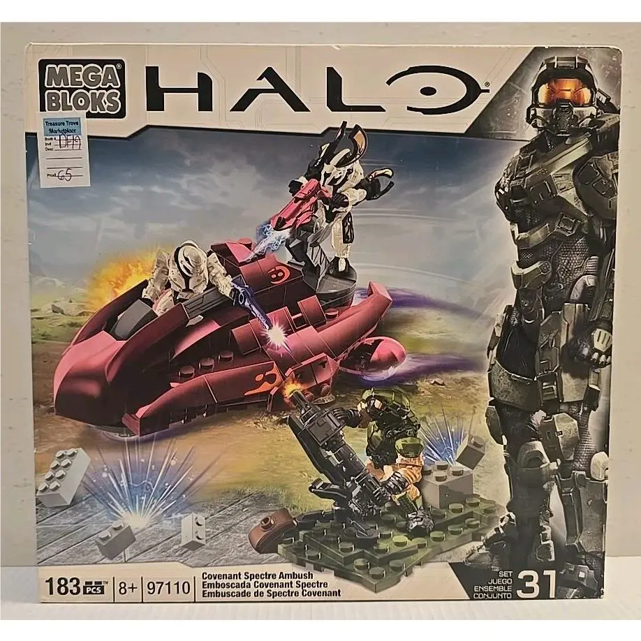 Halo Mega Bloks 97110 Covenant Spectre Ambush Rare