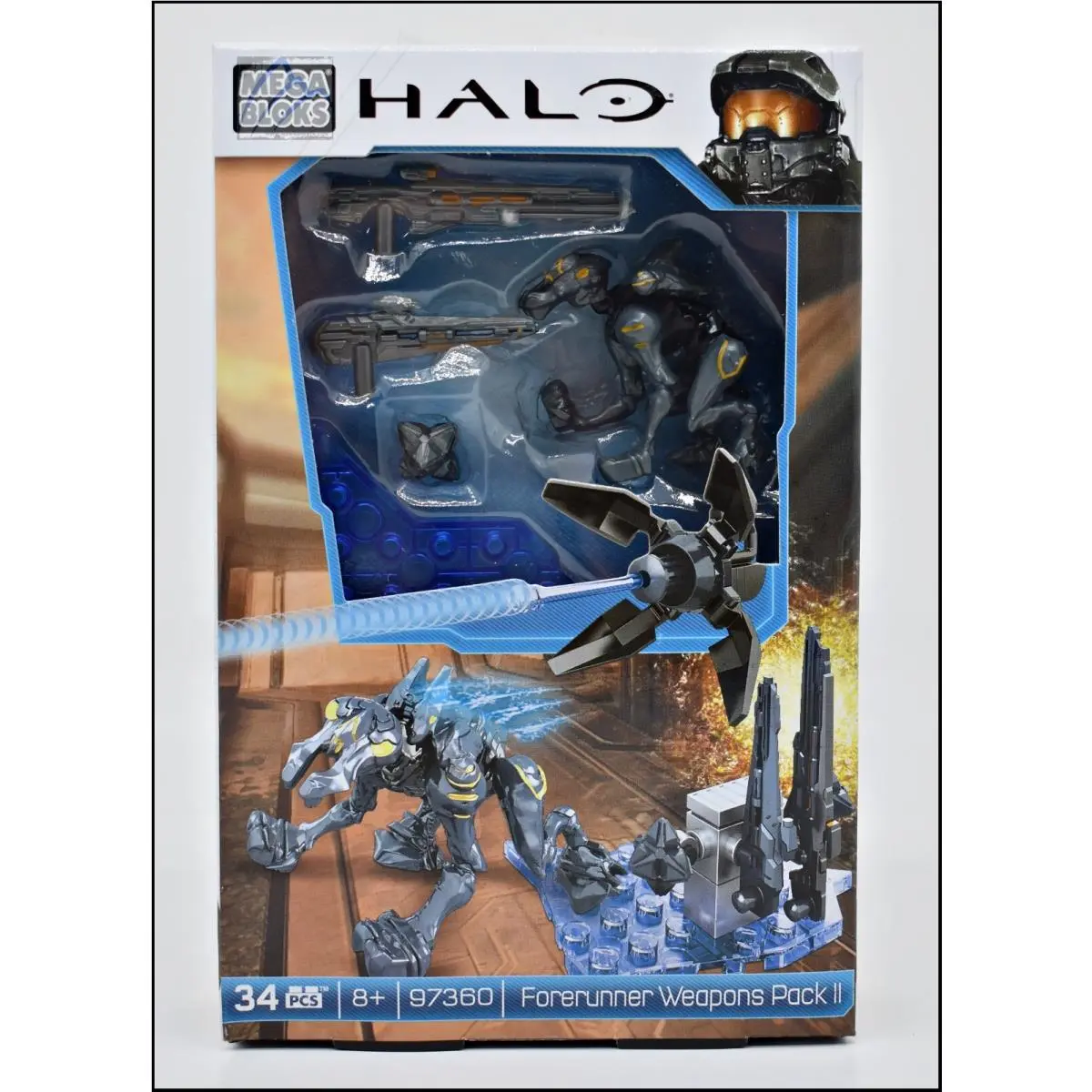 Halo Mega Bloks 97360 Forerunner Weapons Pack II Feat. Promethean Crawler