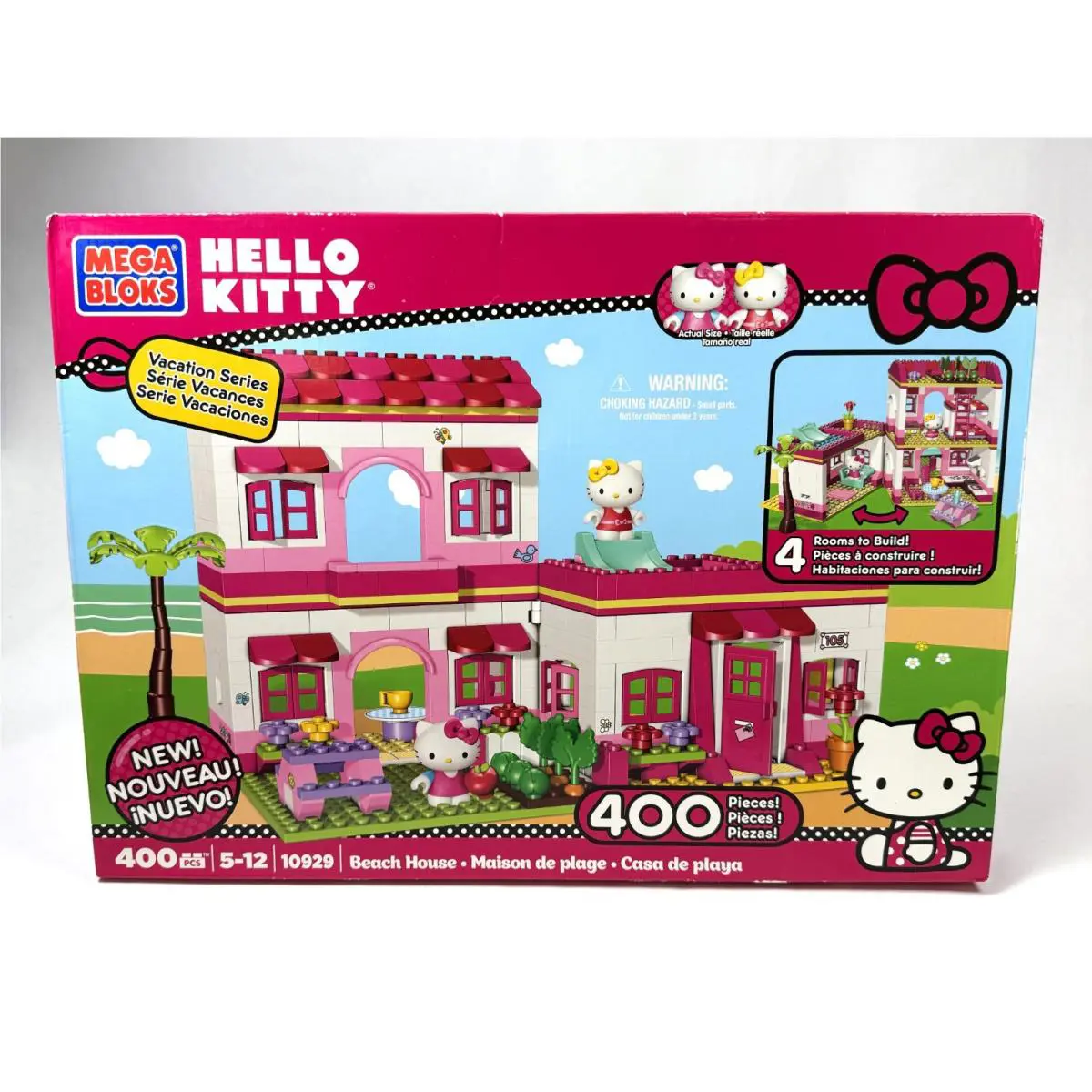 Hello Kitty Mega Bloks Vacation Series Beach House Set