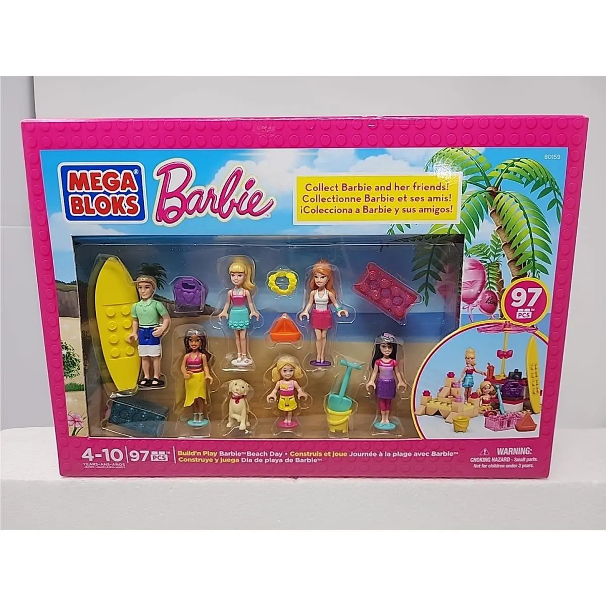 2014 Mega Bloks Build `n Play Barbie Beach - L8