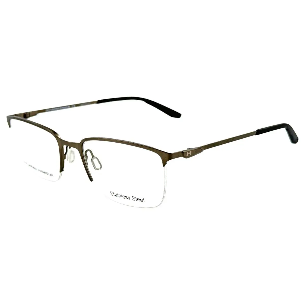 UA5005 G Mens Semi Rimless Eyeglass Frame R80 Dark Ruthenium 54-19 by Under Armour