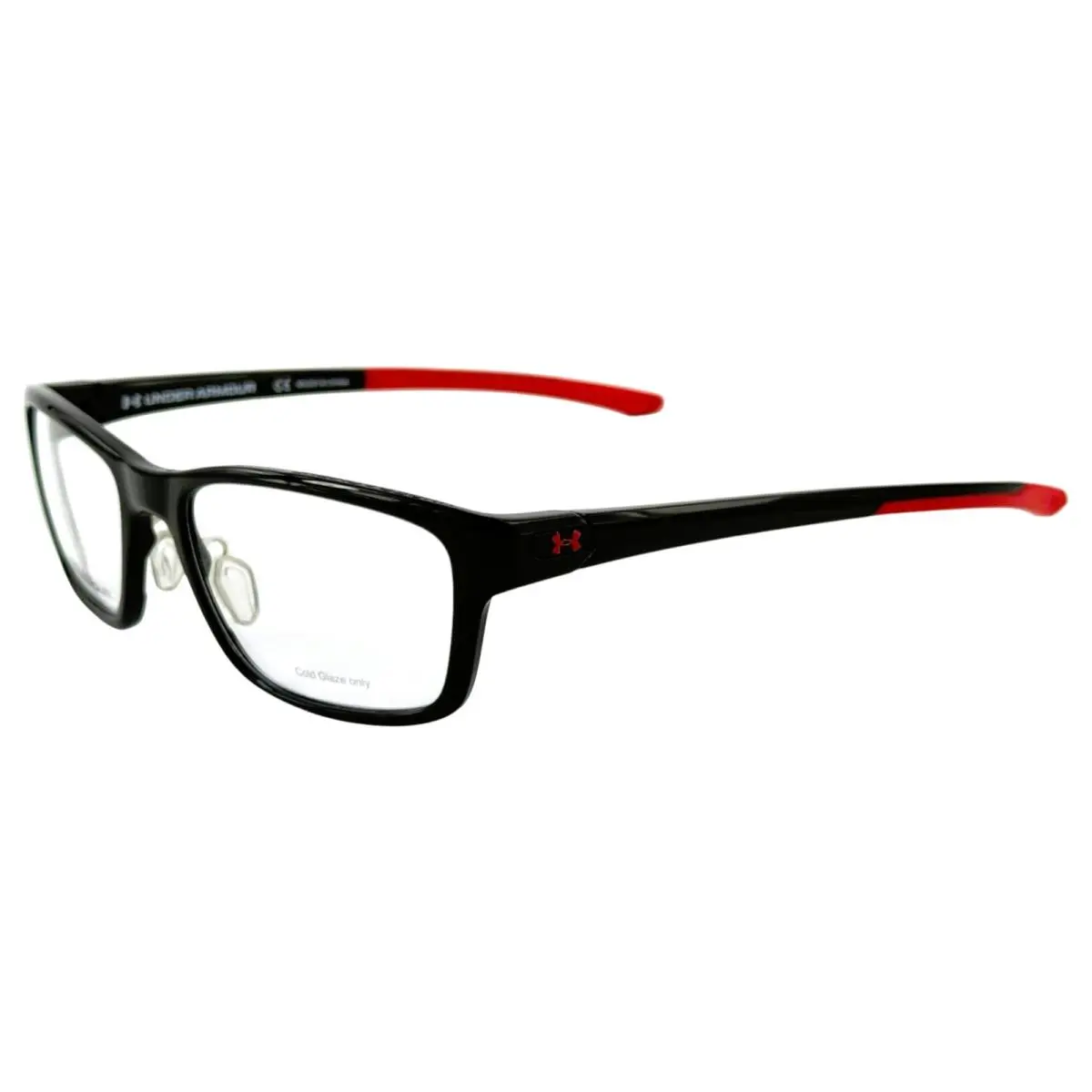 UA5000G Mens Plastic Eyeglass Frame 807 Black 55-18 w Case by Under Armour