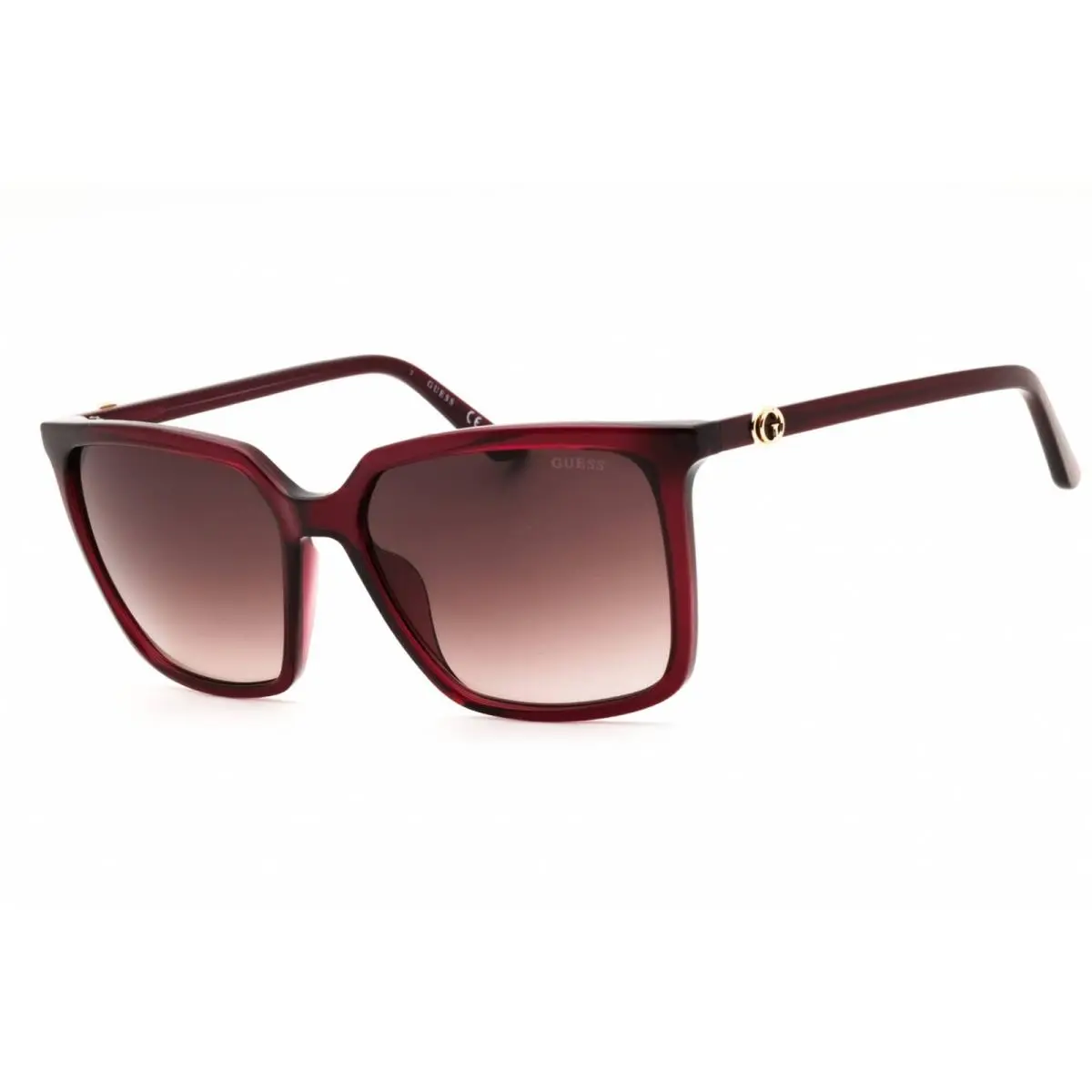 Guess Unisex Sunglasses Shiny Bordeaux Injected Propionate Frame GU00258 69F