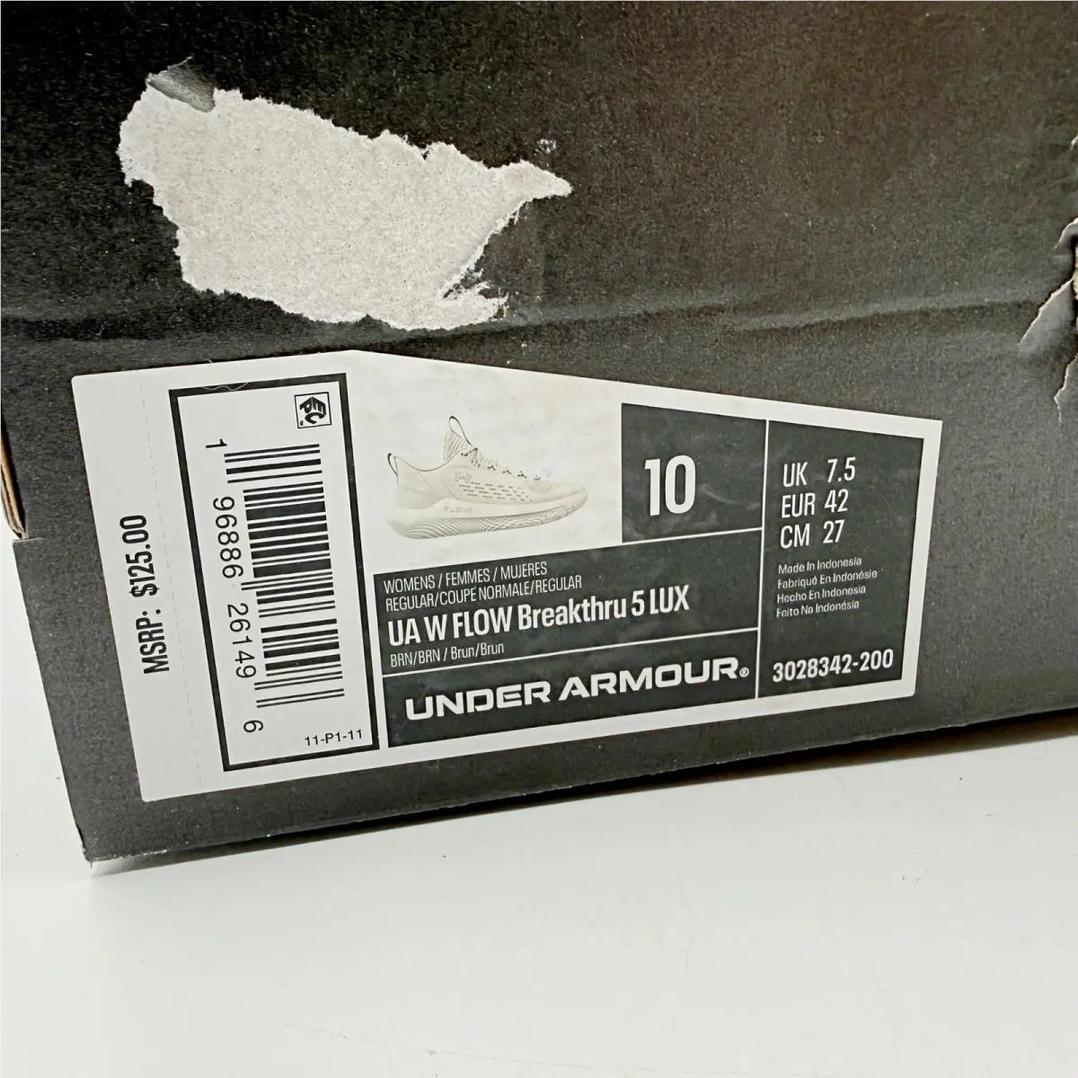 Under Armour shoes - UA W FLOW Breakthru 5 LUX - Beige (UPC: 196886261496) 9