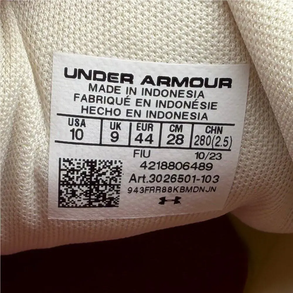 Under Armour shoes - 3026501103 - 3026501-103 - Cream 11