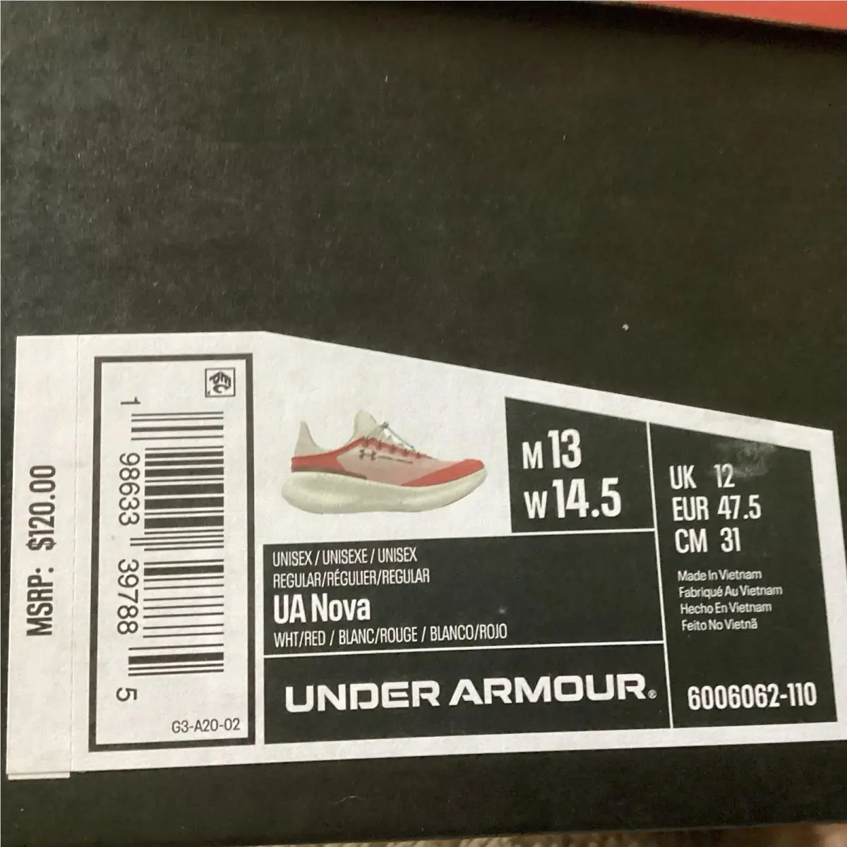 Under Armour shoes - Under Armour Nova - Nova - 6006062-110 - Red 0