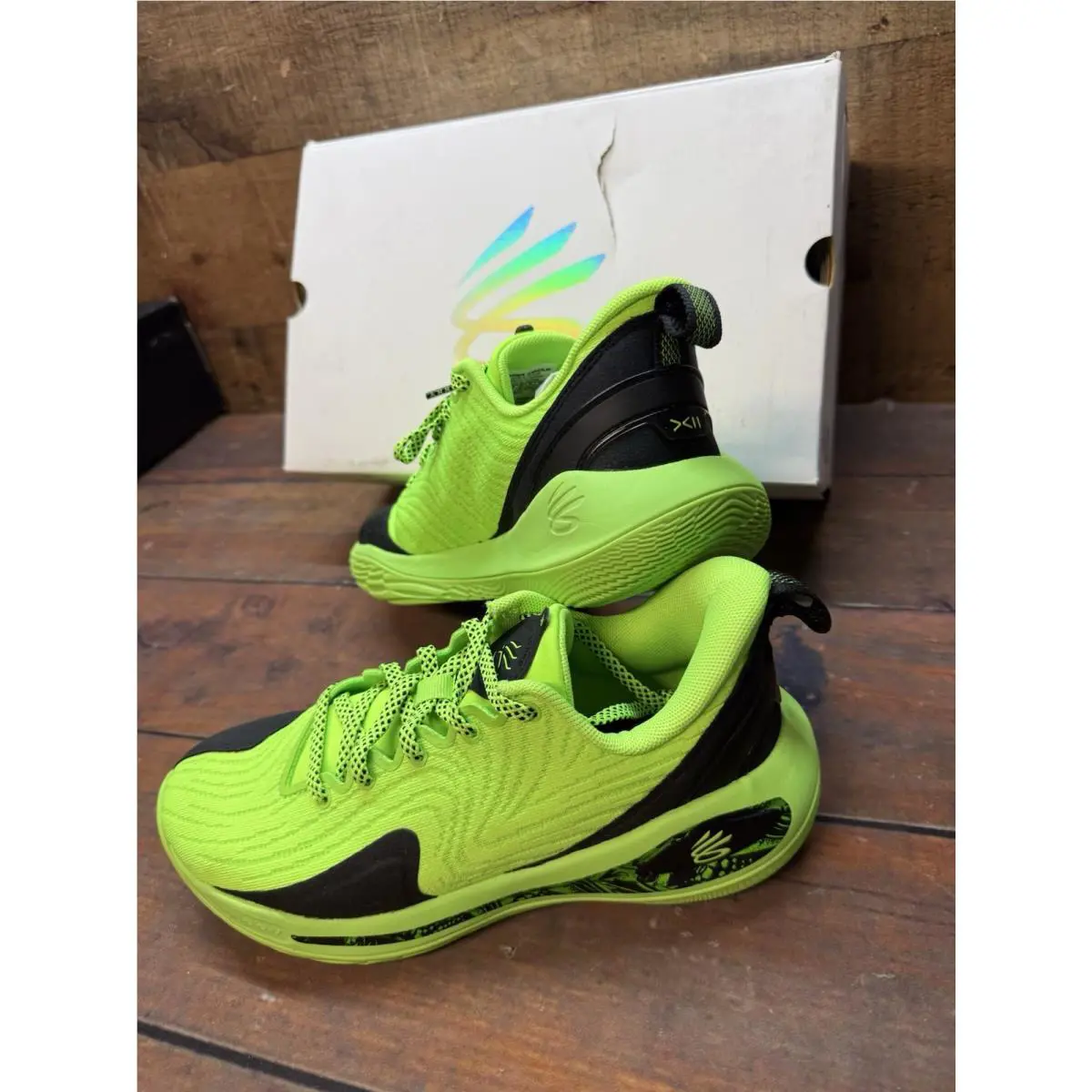 Under Armour shoes - Curry 12 GS - Curry - Black / Green 0