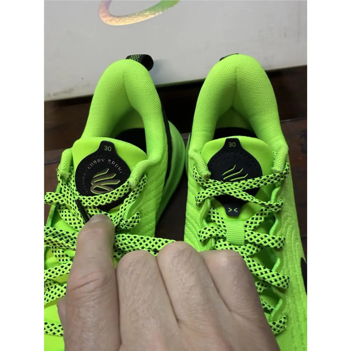 Under Armour shoes - Curry 12 GS - Curry - Black / Green 2