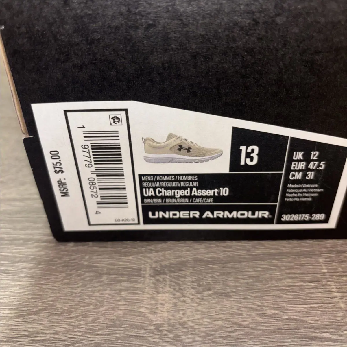 Under Armour shoes - Under Armour Charged Assert 10 - 3026175-289 - Ivory (UPC: 197779084024) 4