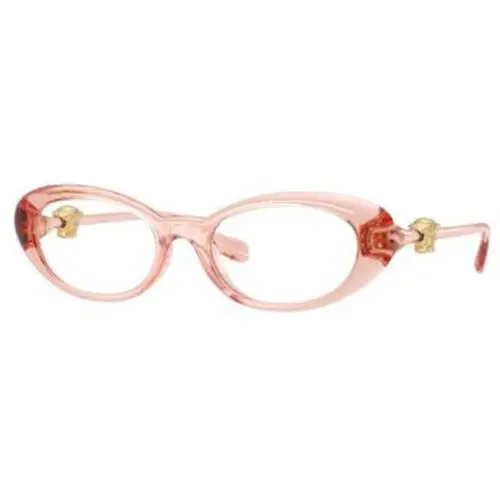 Versace VE 3381 U Transparent Rose Demo Lens 5541 Eyeglasses