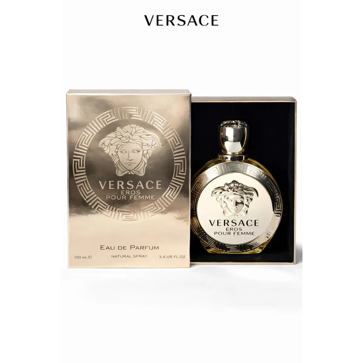 Versace Eros Pour Femme Eau De Parfum Spray For Women 3.4 Oz / 100 ml