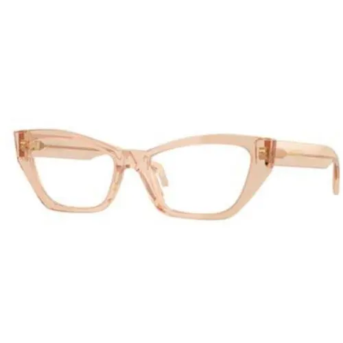 Versace VE 3373 U Transparent Light Brown Demo Lens 5518 Eyeglasses