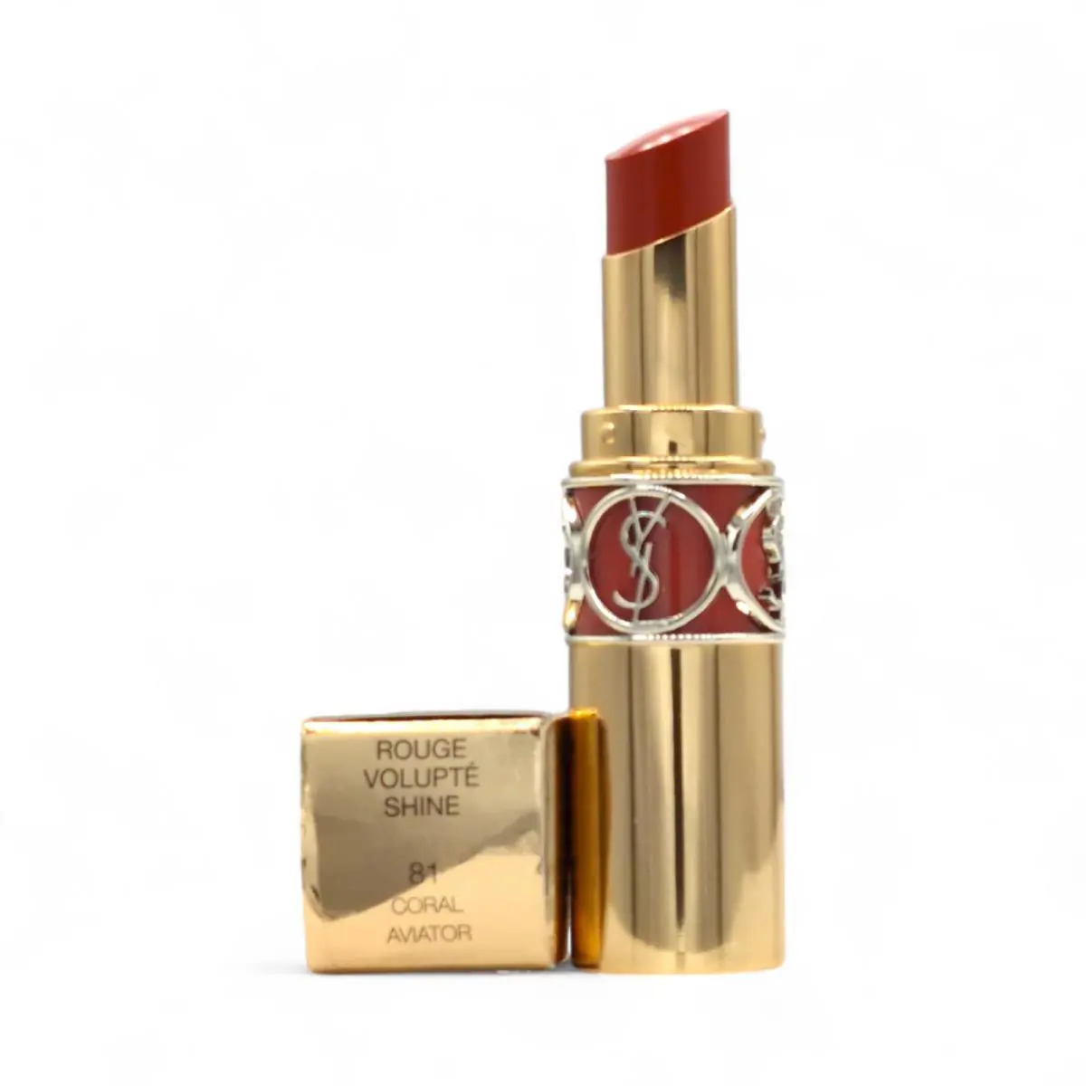 Rouge Volupte Shine Oil In Stick – Choose Shade 81 Coral Aviator by Yves Saint Laurent