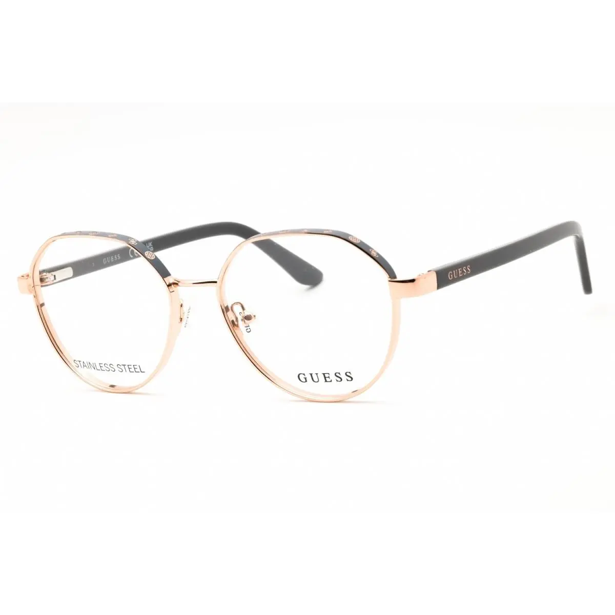 GU50124 028 Shiny Rose Gold 51mm Eyeglasses by Guess