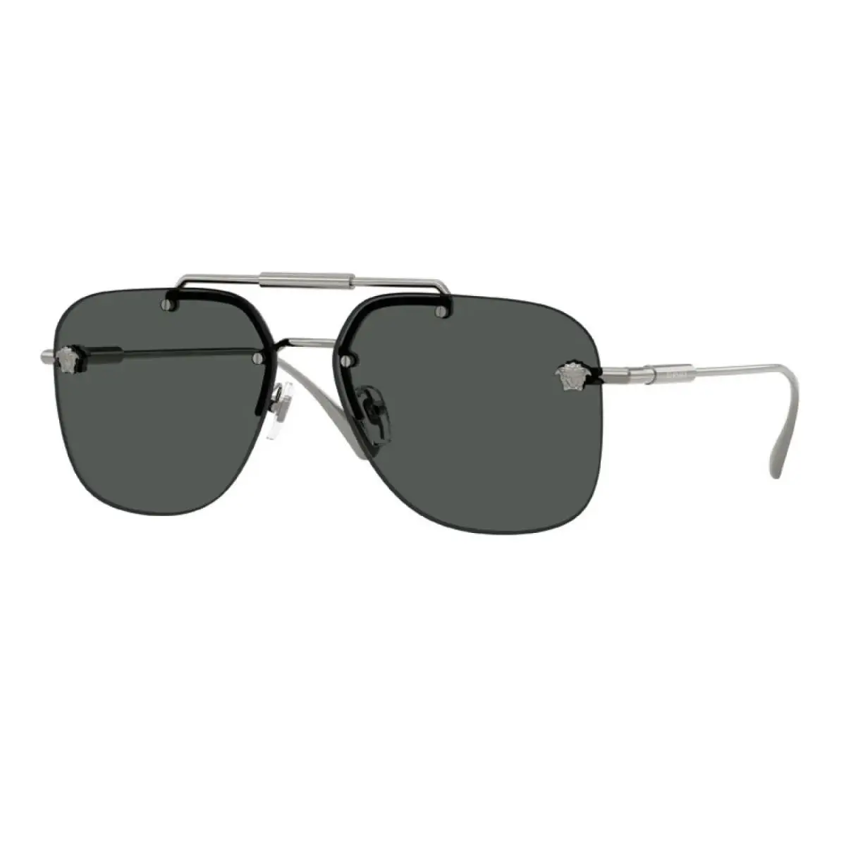 Versace VE2296 100187 Aviator Gunmetal/gray 60 mm Men`s Sunglasses Frame - Frame: Gunmetal, Lens: Gray