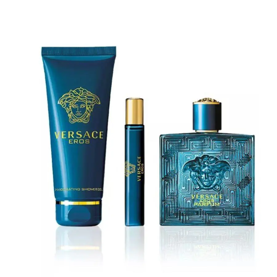 Versace Men`s Eros 3pcs Edt Gift Set Fragrances 8011003889303