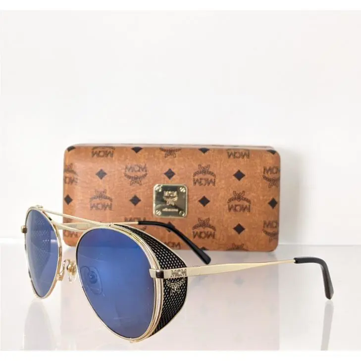 Mcm Sunglasses Mcm 129 740 Gold Frame
