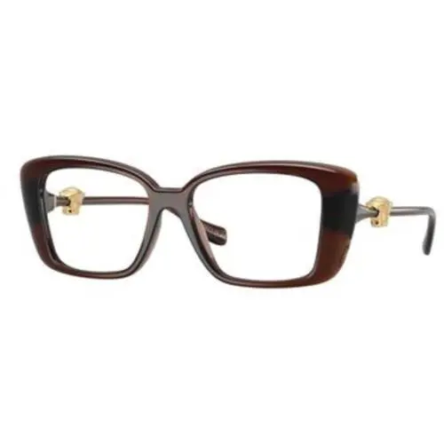 Versace VE 3385 U Transparent Brown Demo Lens 5547 Eyeglasses