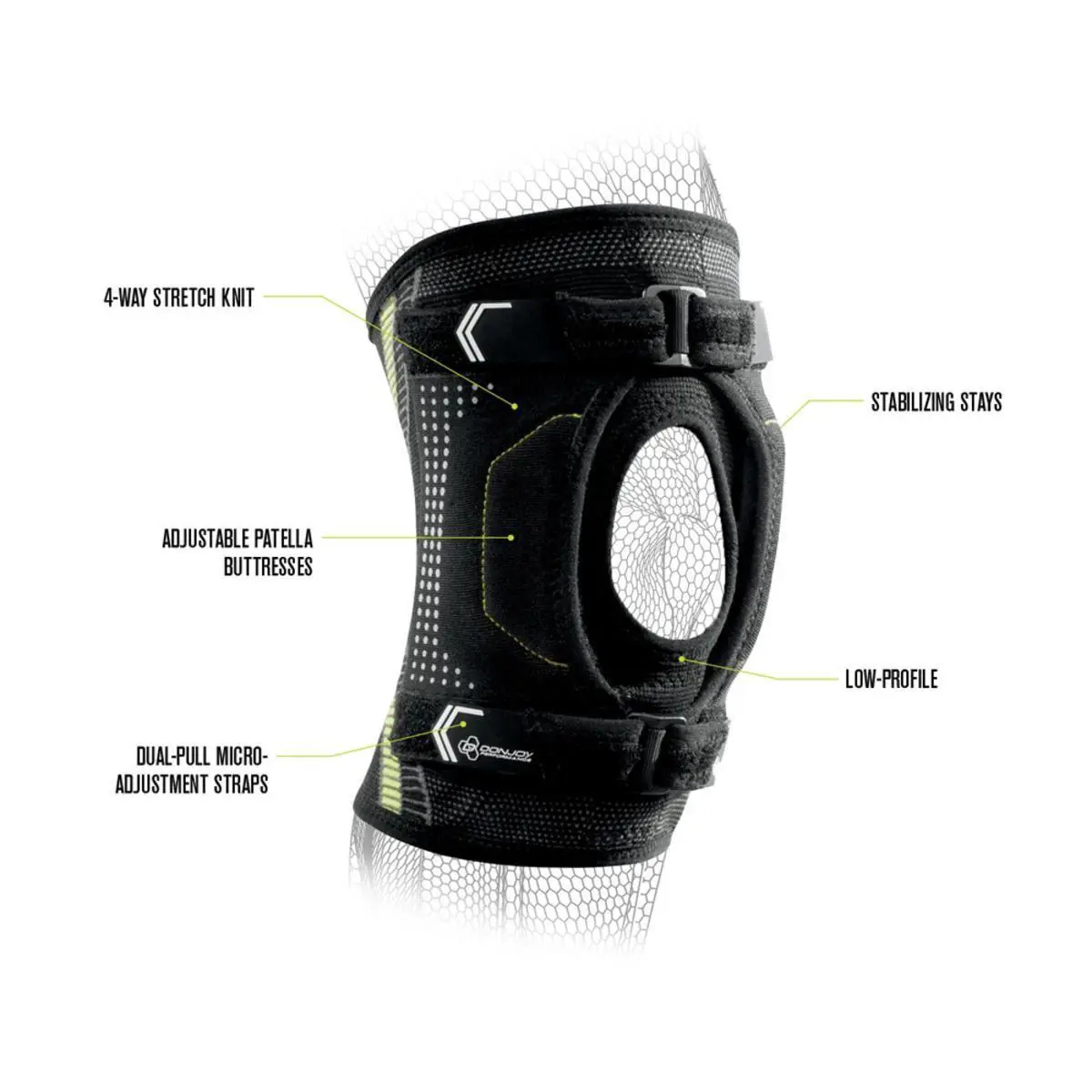 DonJoy  - DP181KS01-SGR-L - DP181KS01-SGR-L - Black (UPC: 190446270294) 2