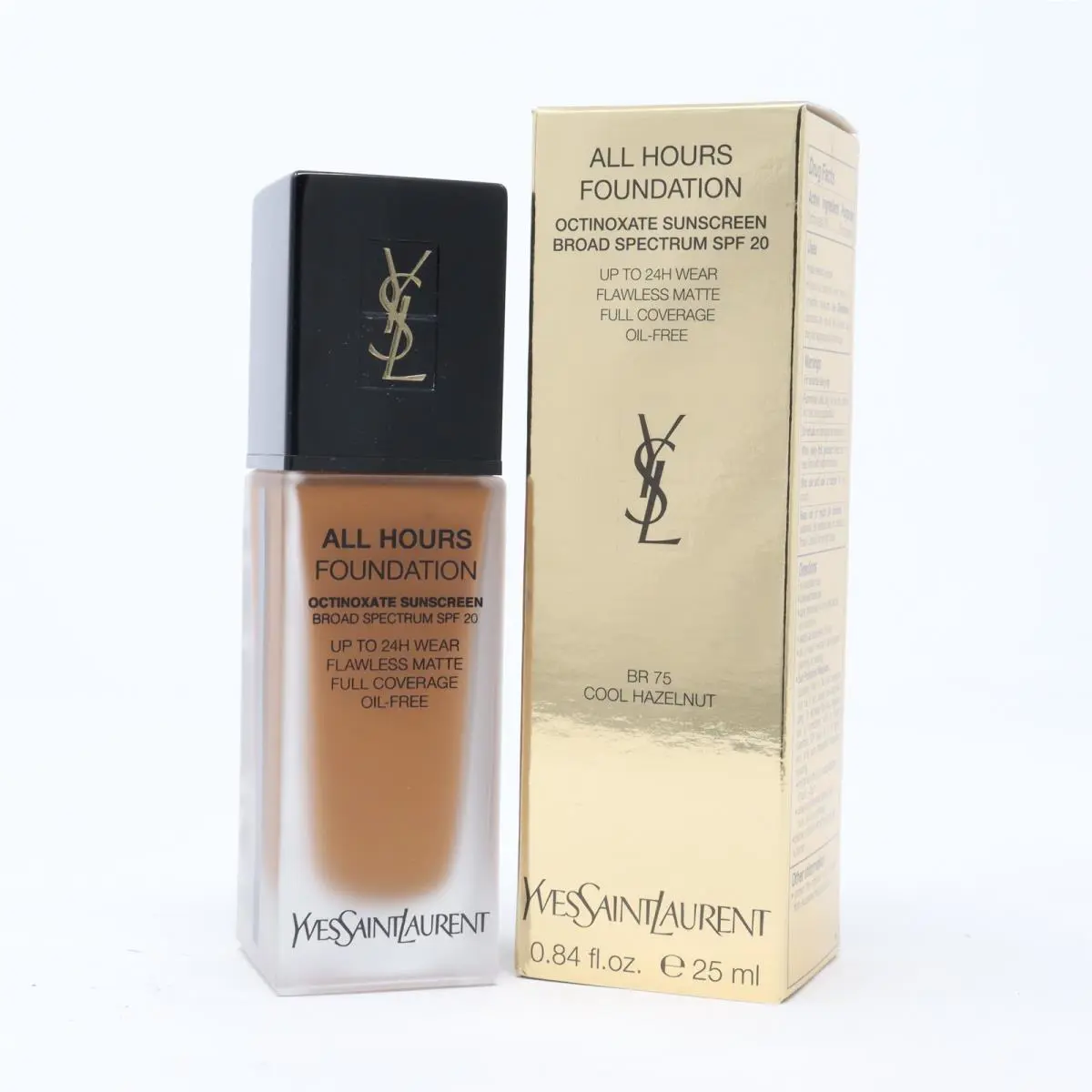 Yves Saint Laurent All Hours Foundation 0.84oz - BR 75 Cool Hazelnut