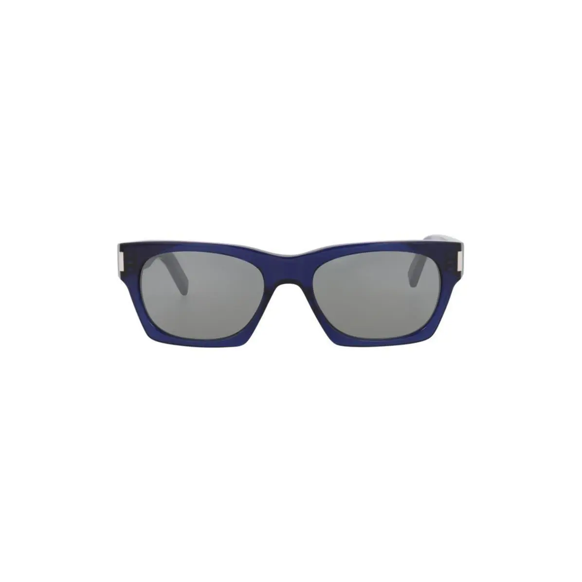 Saint Laurent Women 54mm Square Sunglasses Blue Blue Silver