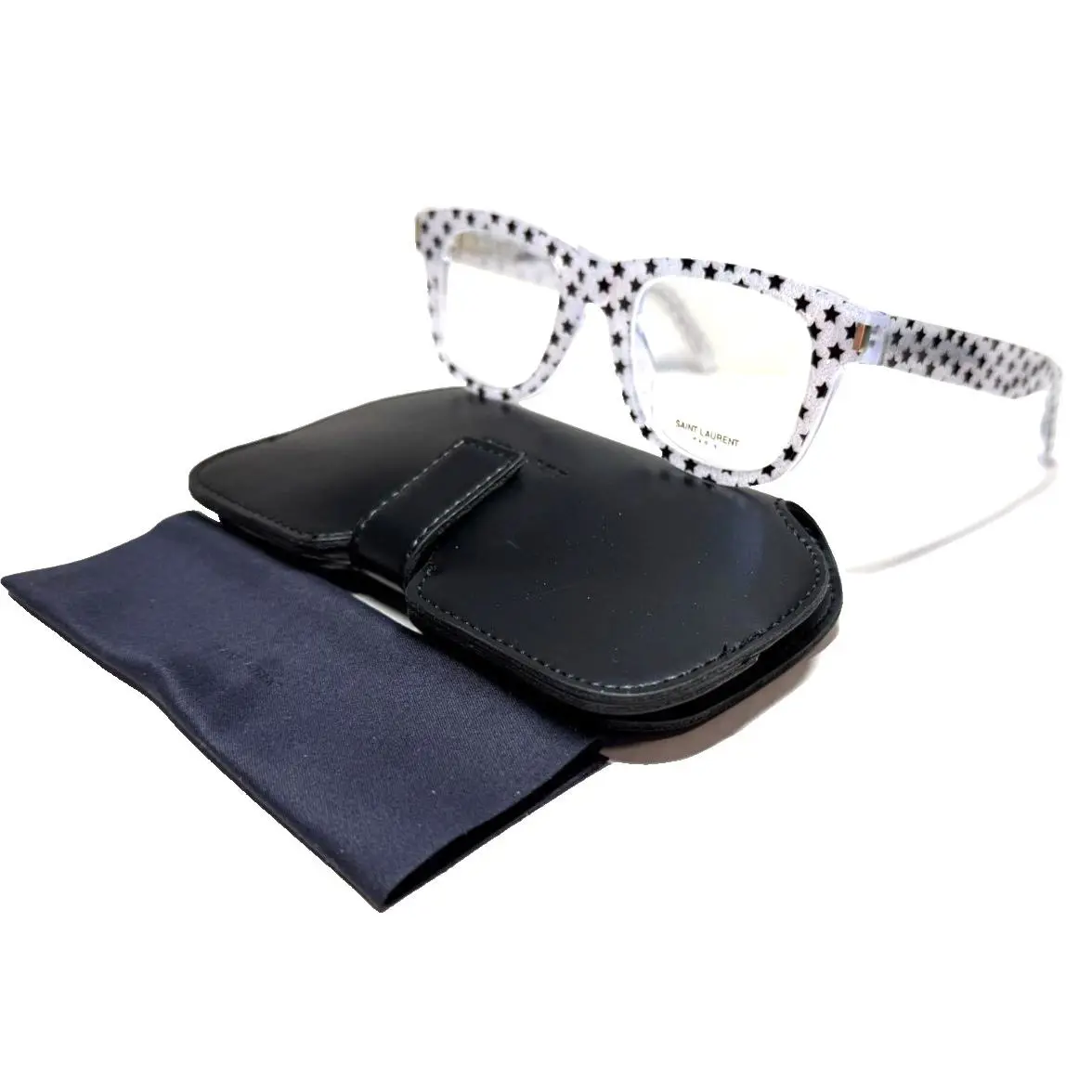 Yves Saint Laurent SL 50 014 Black Stars ON Pearl Eyeglasse 48-22