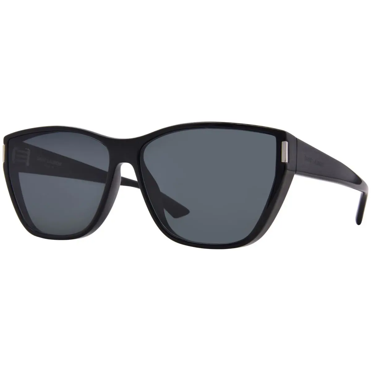 Saint Laurent SL 758 001 Sunglasses Women`s Black/dark Grey Cat Eye 63mm