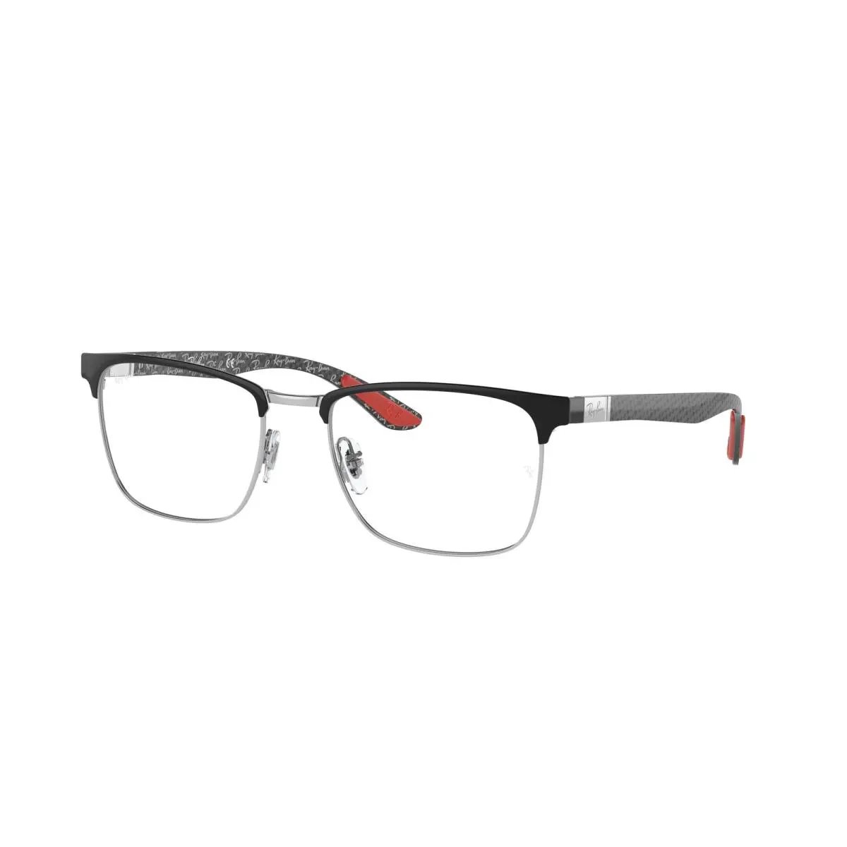 Ray-ban Optical RX 8421 Black on Silver 2861 Eyeglasses by Ray-Ban