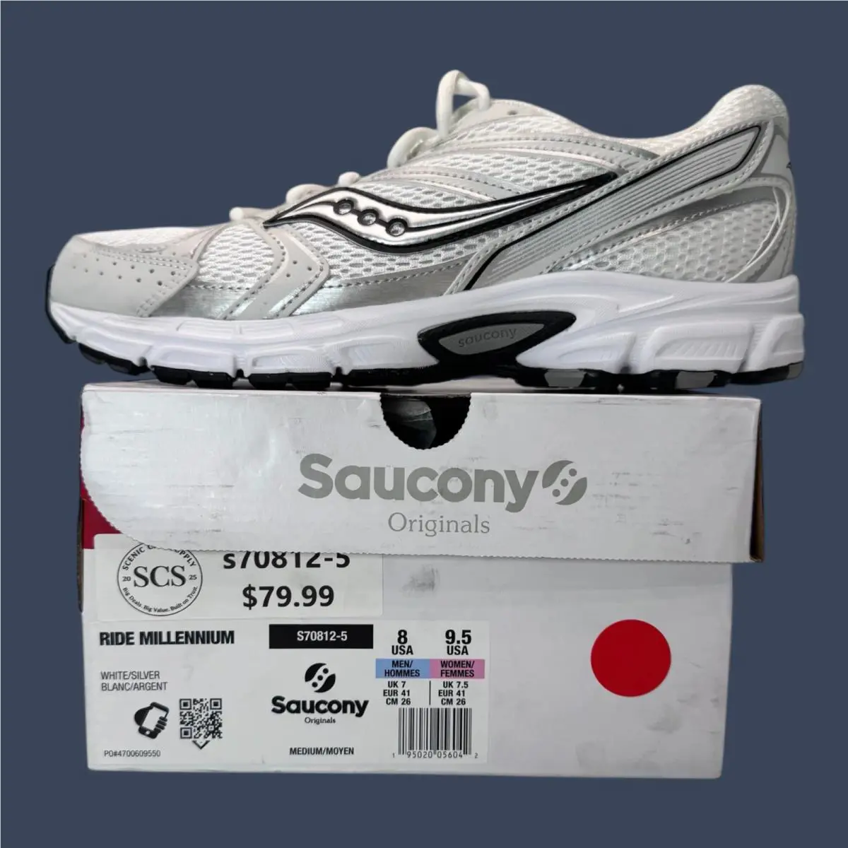 Saucony shoes - Saucony Ride Millennium White/Silver S70812-5 2