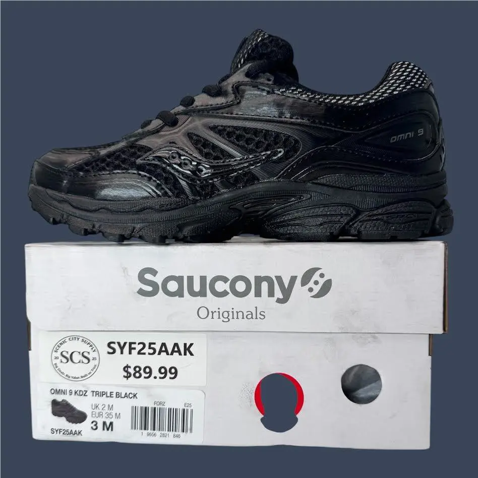 Saucony shoes - Saucony Omni 9 KDZ Kids Triple Black – SYF25AAK 2